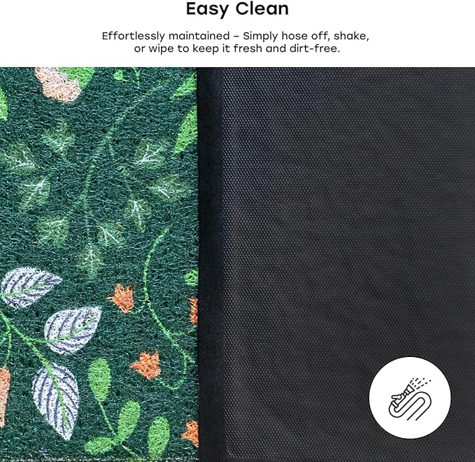 24" x 36" Matologie Mat Green Flower