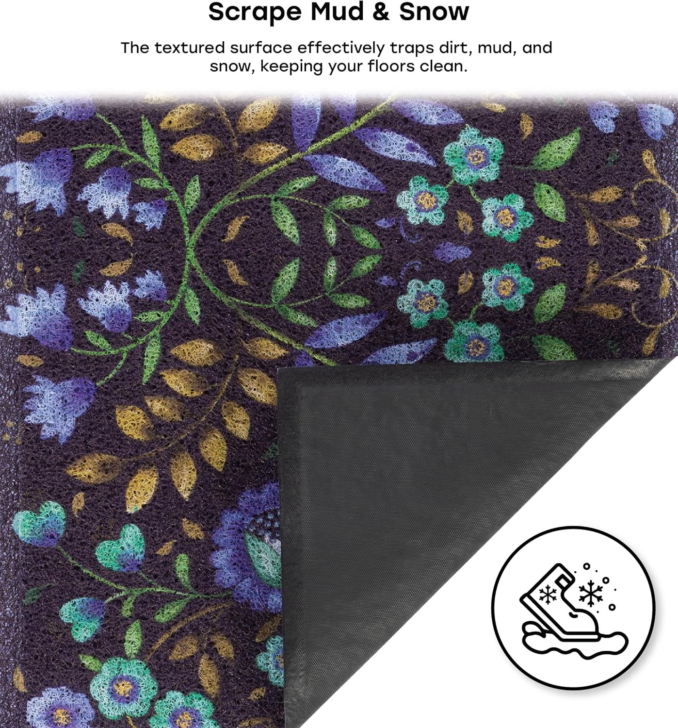 24" x 36" Matologie Mat Blue Flower