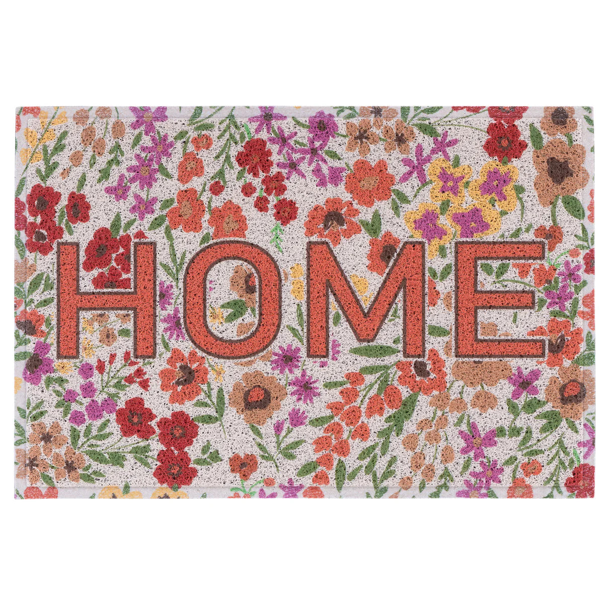 24" x 36" Matologie Mat Red Flower Home