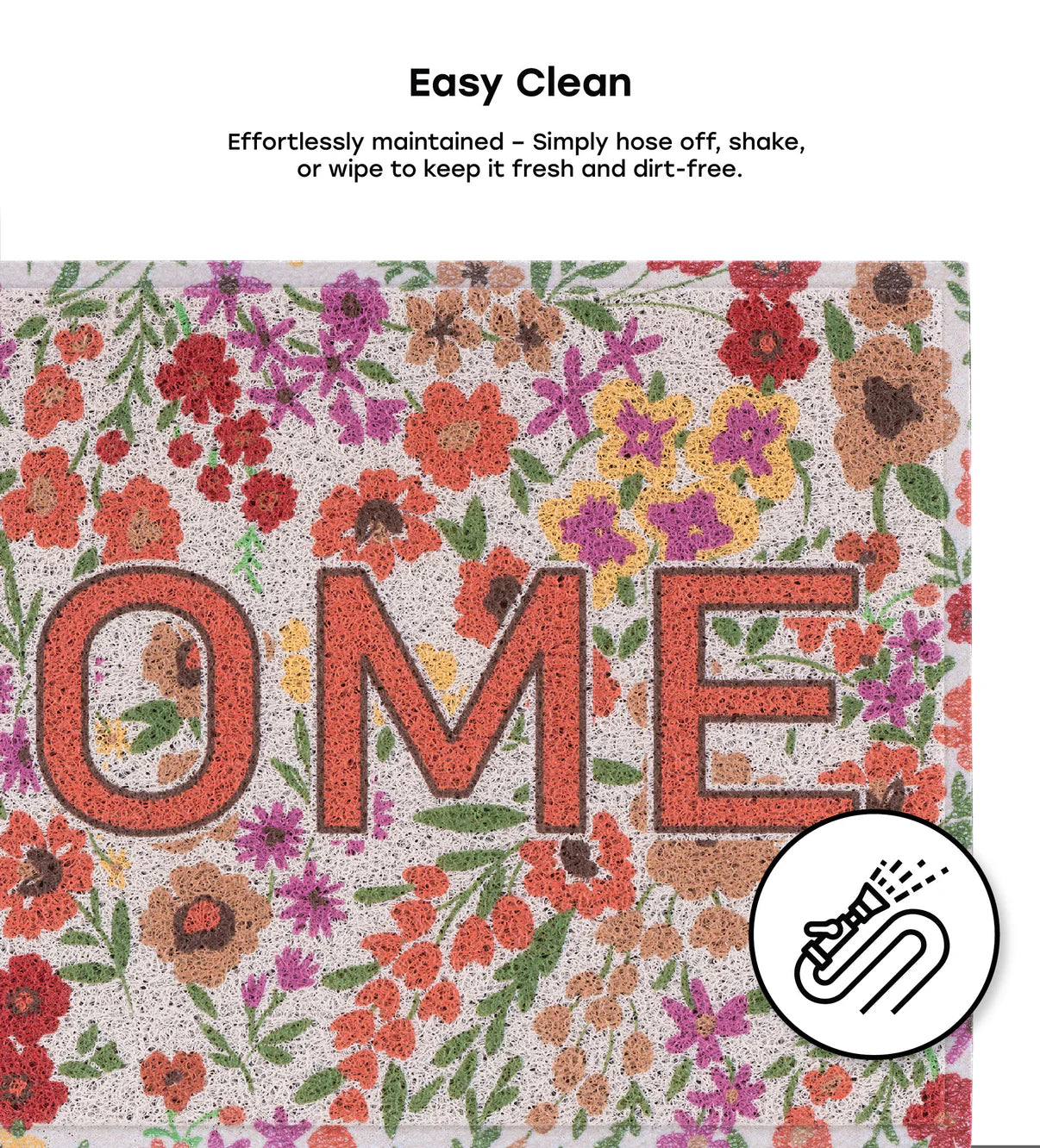 24" x 36" Matologie Mat Red Flower Home