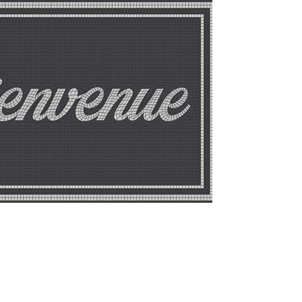 24" x 36" Matologie Mat Bienvenue Mosaic