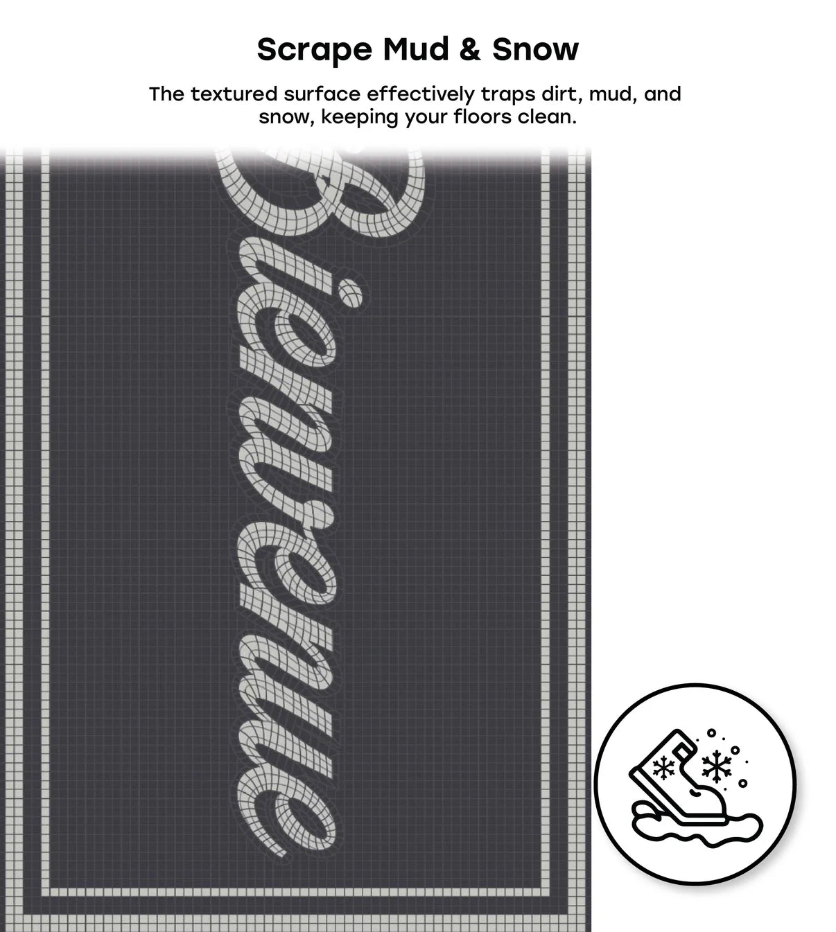 24" x 36" Matologie Mat Bienvenue Mosaic