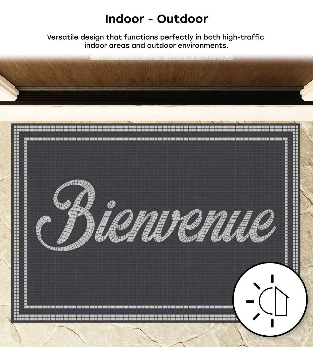 24" x 36" Matologie Mat Bienvenue Mosaic