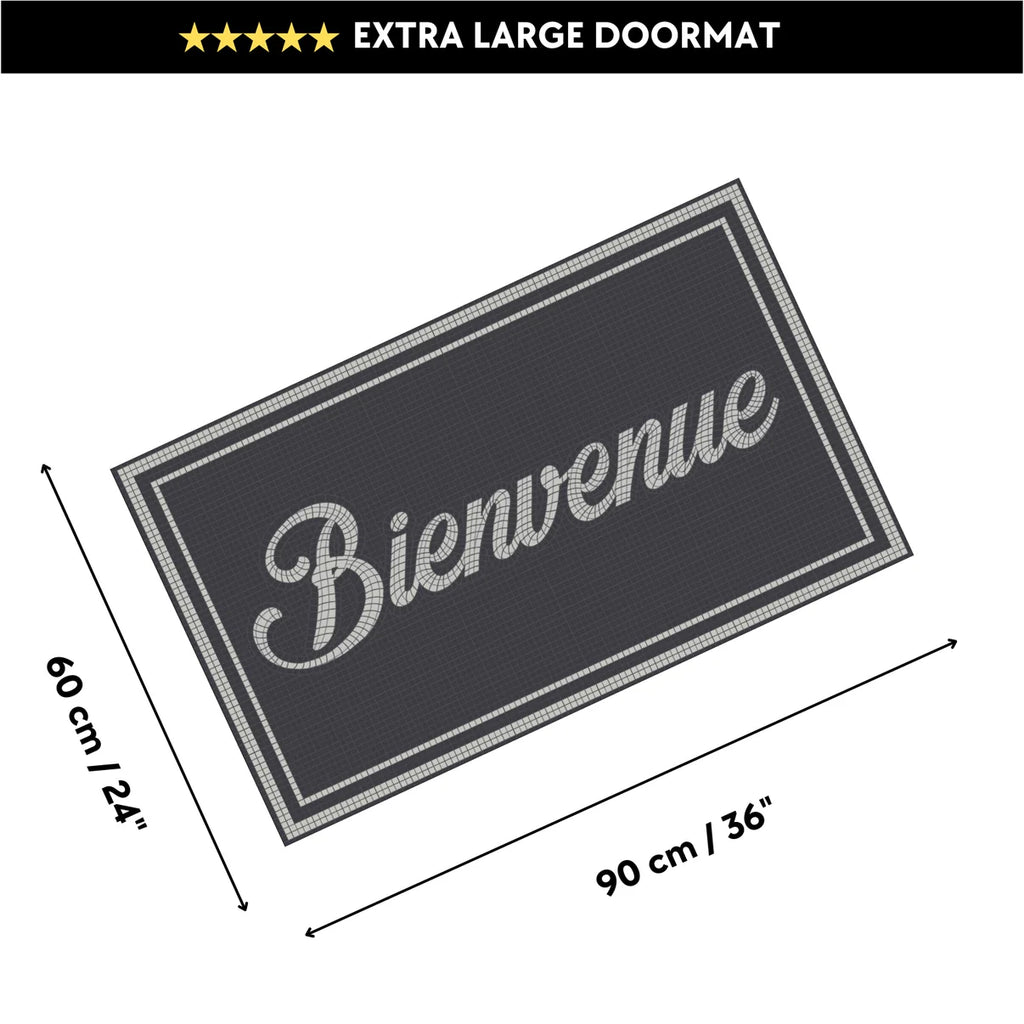 24" x 36" Matologie Mat Bienvenue Mosaic