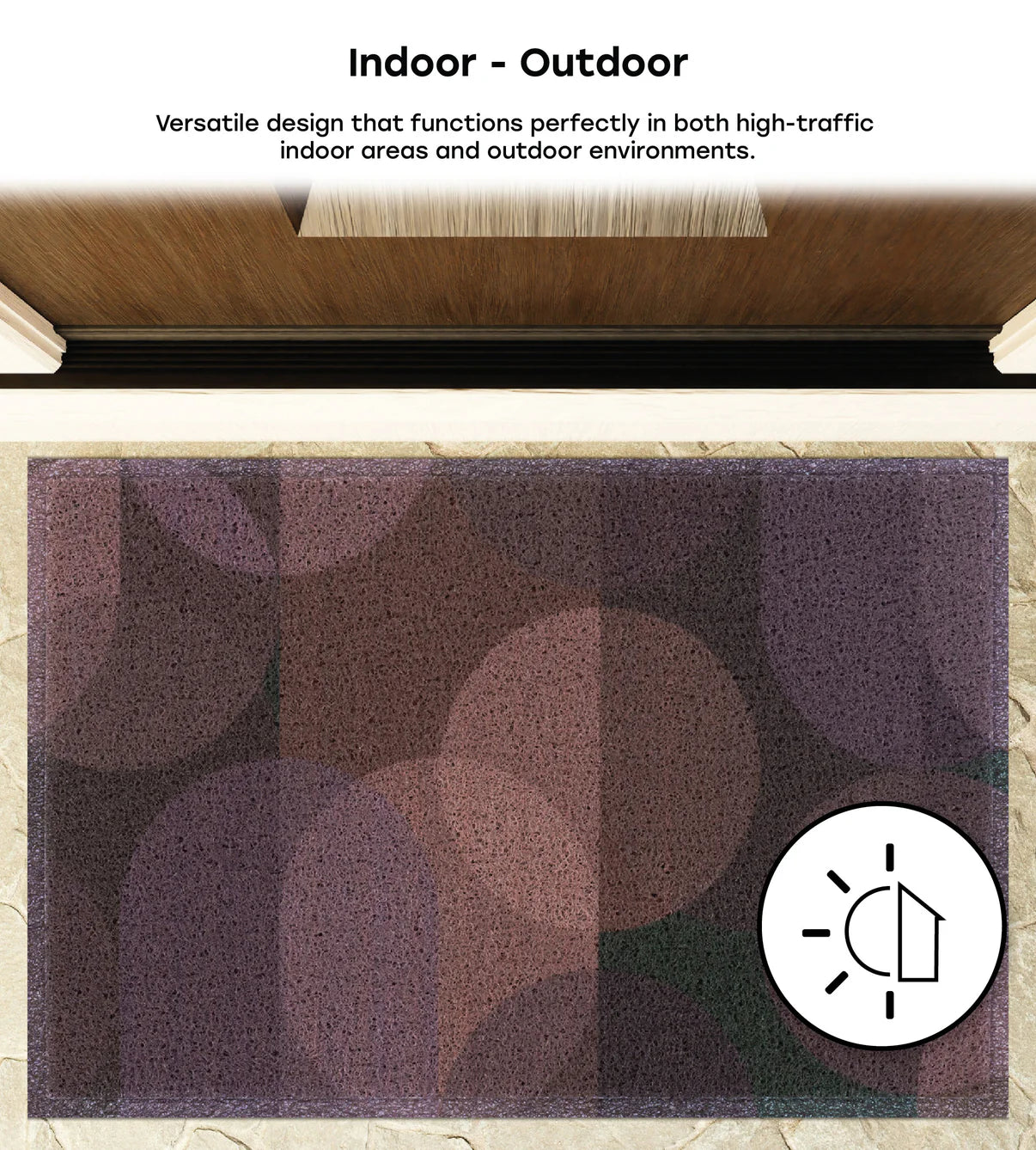 24" x 36" Matologie Mat Brown Circle