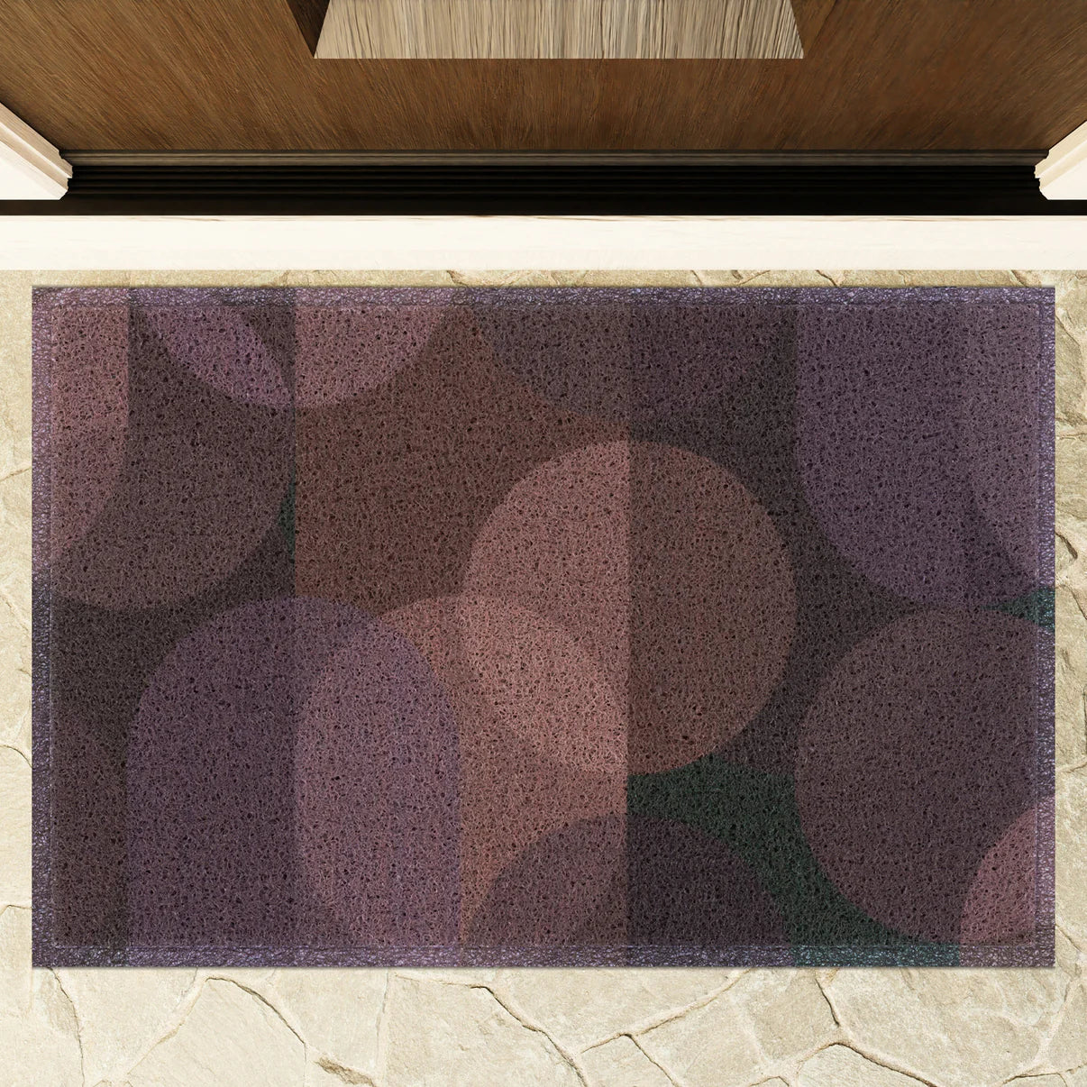 24" x 36" Matologie Mat Brown Circle