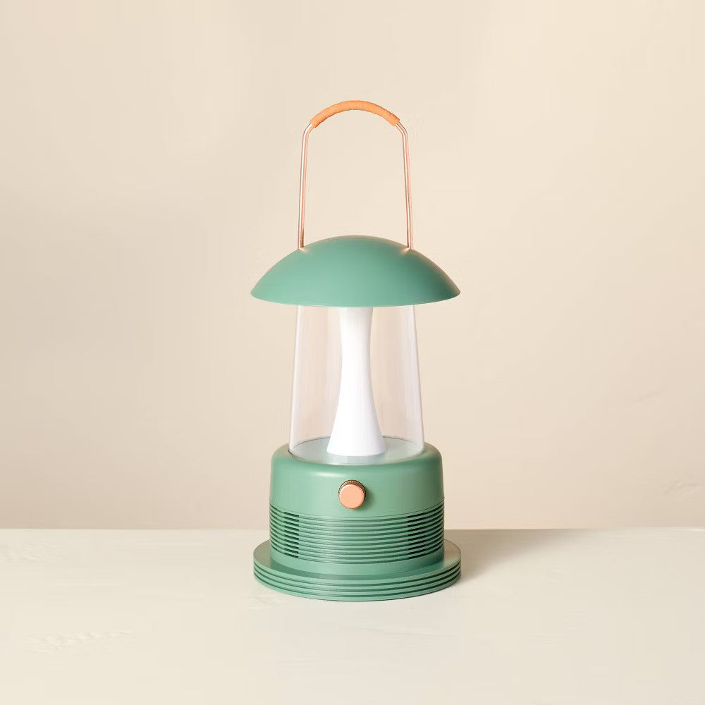 Portable LED Table Lantern with Bluetooth Speaker Green - Hearth & Hand with Magnolia