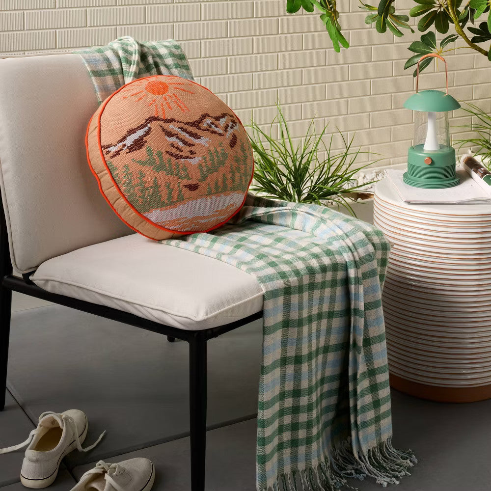 Portable LED Table Lantern with Bluetooth Speaker Green - Hearth & Hand with Magnolia