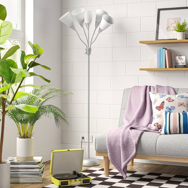 5-Head Floor Lamp White - Room Essentials