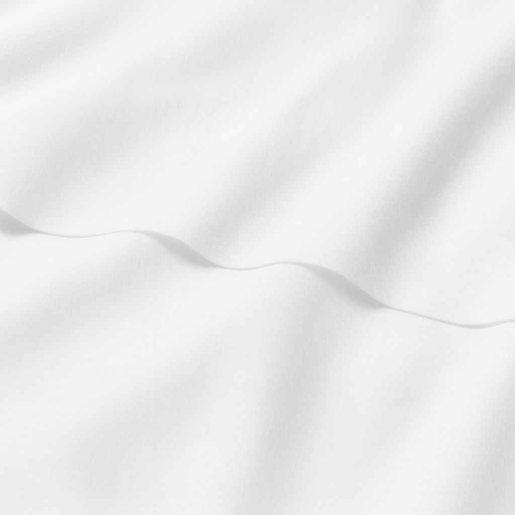 Queen Linen Blend Flat Sheet White - Casaluna