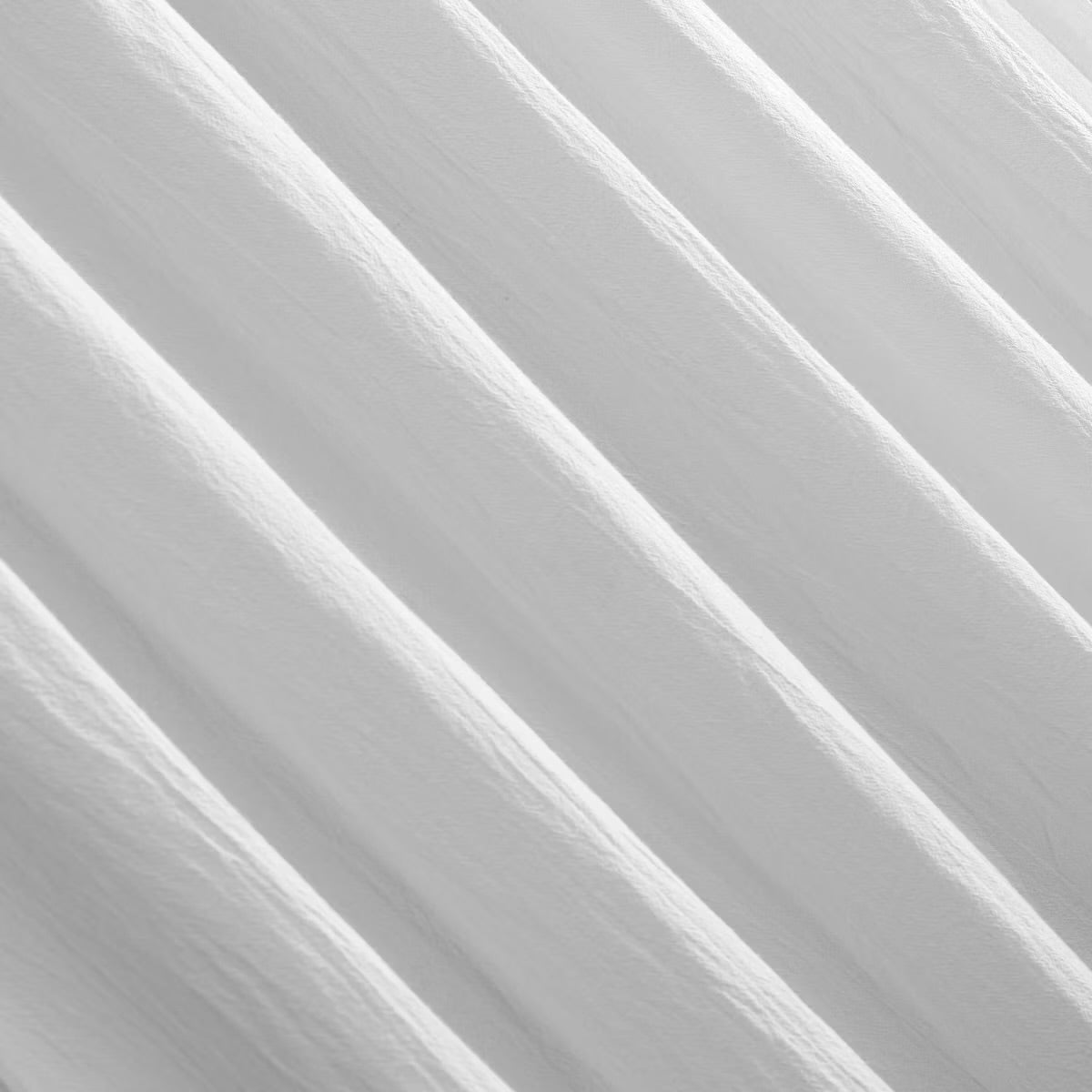 2PK 52"X63" Archaeo Light Filtering Washed Cotton Twist Tab Curtain Panel White