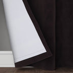 2pk 50"x63" Blackout Velvet Curtain Panels Black - Threshold