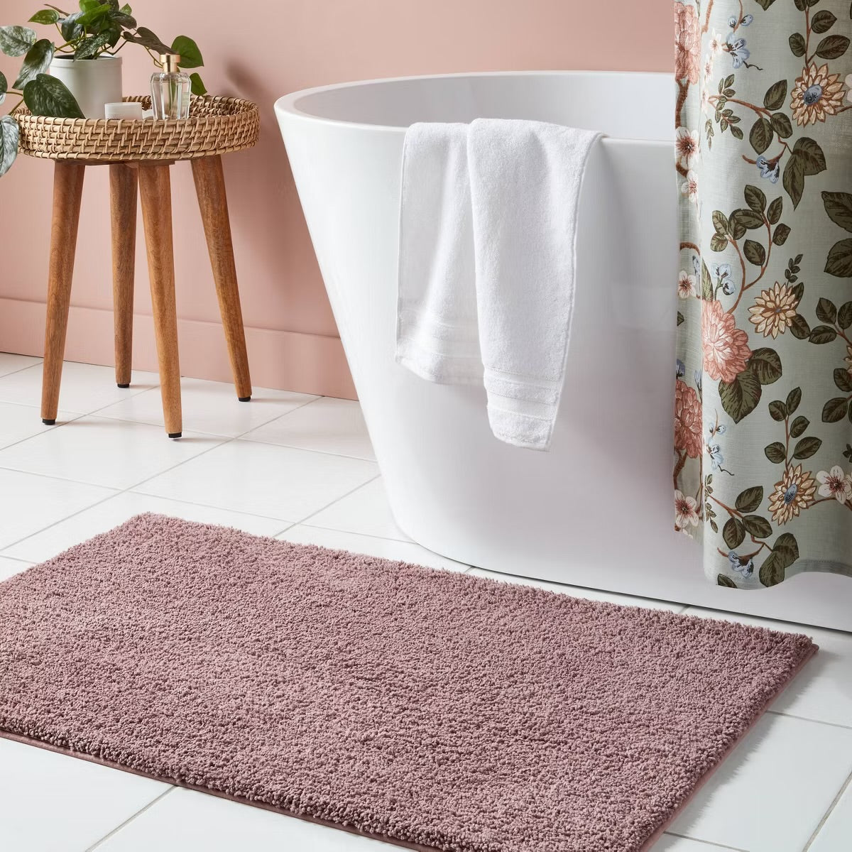 24"x38" Performance Plus Plush Non Skid Bath Rug Mauve - Threshold