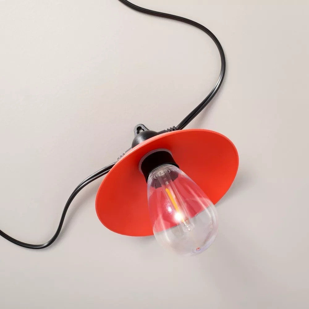 10ct LED Wired Indoor/Outdoor Metal Shade String Lights - Hearth & Hand