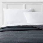 Twin/Twin Extra Long Satin Quilt Dark Gray - Room Essentials