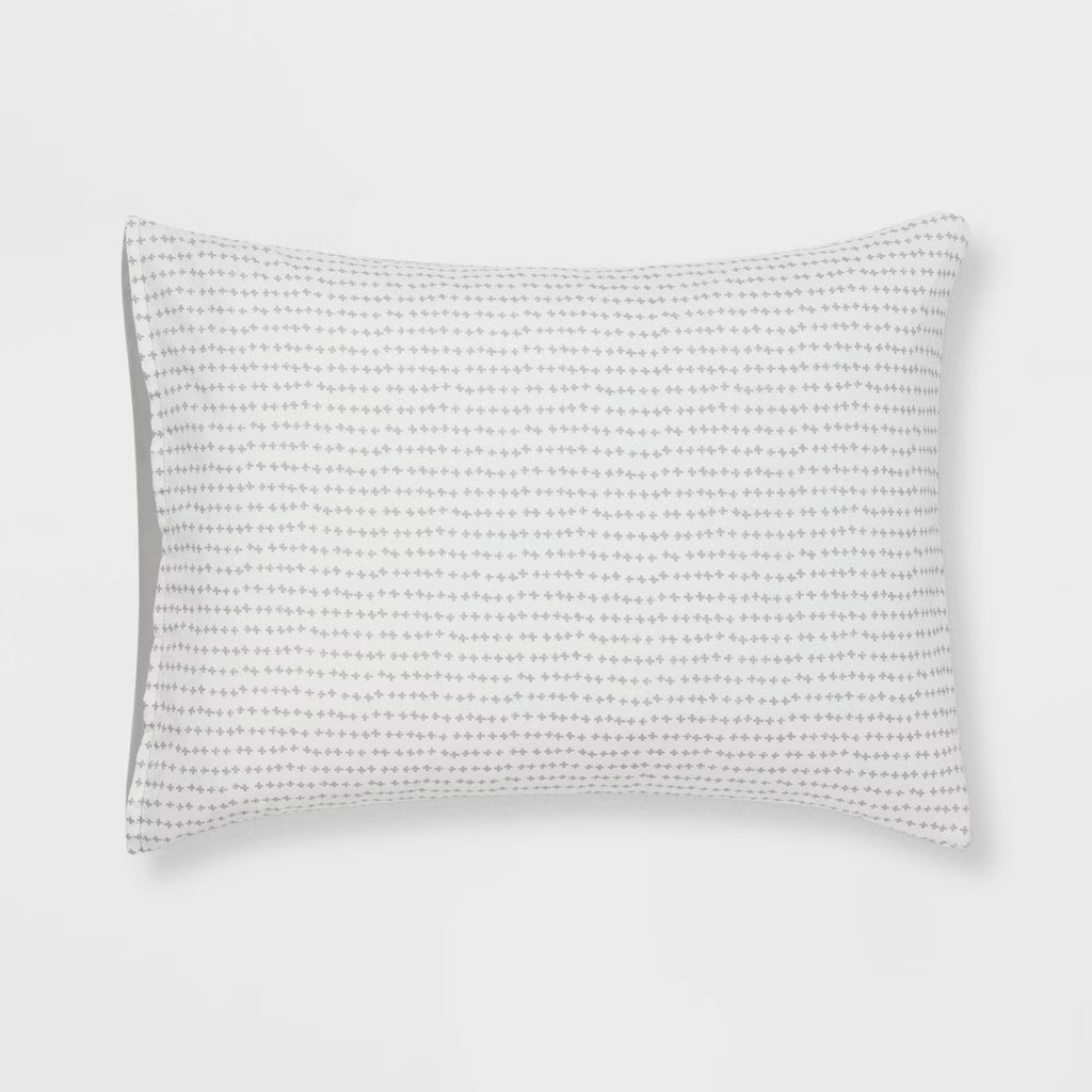 5pc Twin Extra Long Solid Microfiber Comforter & Sheets Set Gray - Room Essentials