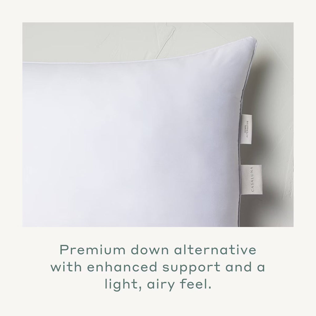 Standard/Queen Machine Washable Firm Down Alternative Pillow - Casaluna