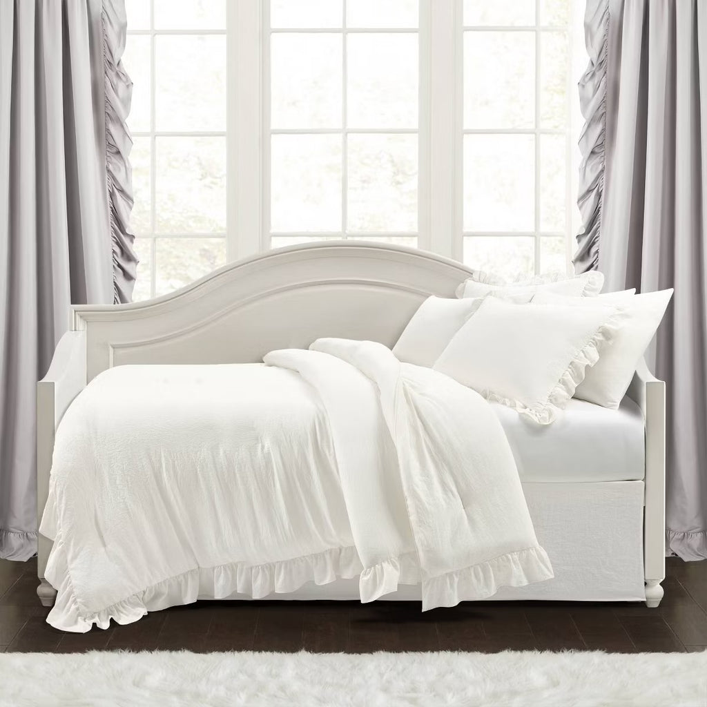 6pc Reyna Daybed Cover Set White - Lush Decor