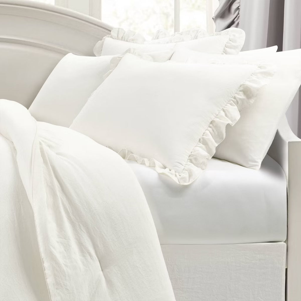 6pc Reyna Daybed Cover Set White - Lush Decor
