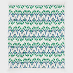Ikat Green Oversized Jumbo Beach Towel - Threshold