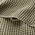Waffle Bath Towel Olive Sage - Casaluna