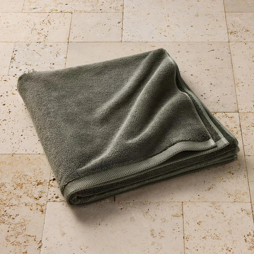 Organic Bath Sheet Olive - Casaluna