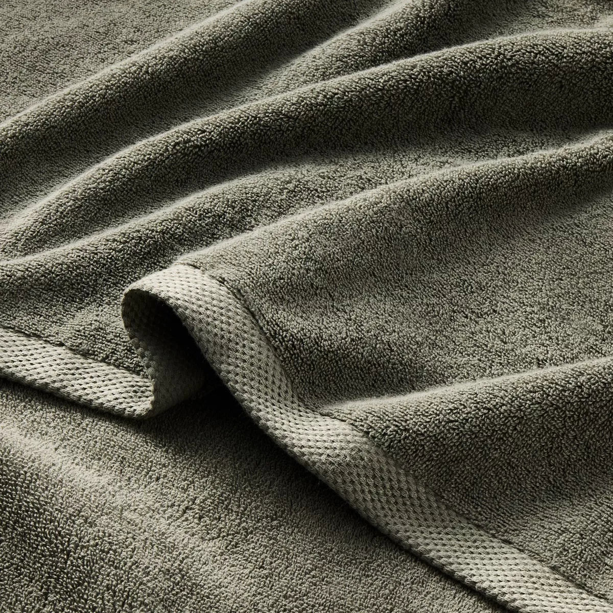 Organic Bath Sheet Olive - Casaluna