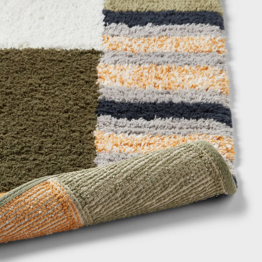 20"x30" Modern Colorblock Tufted Bath Rug - Threshold