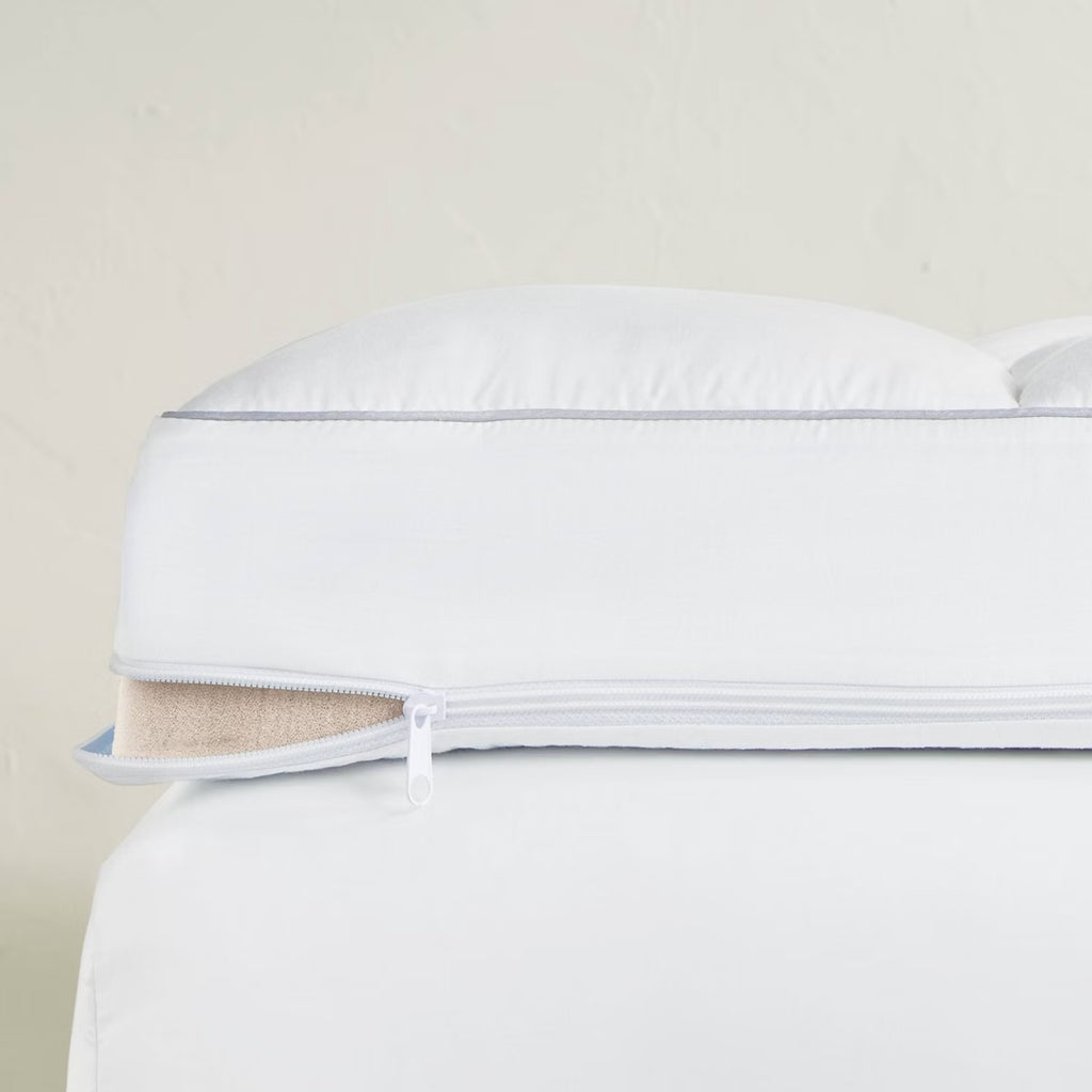 Twin XL Premium Cooling 4" Dual Layer Memory Foam Mattress Topper - Casaluna