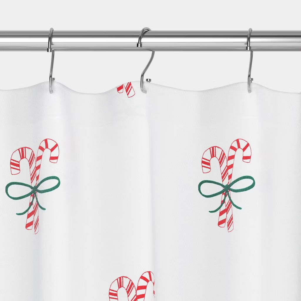 72"x72" Candy Cane Christmas Shower Curtain - Wondershop