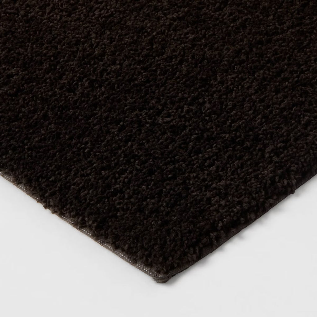 22"x60" Antimicrobial Bath Runner Washed Black - Threshold