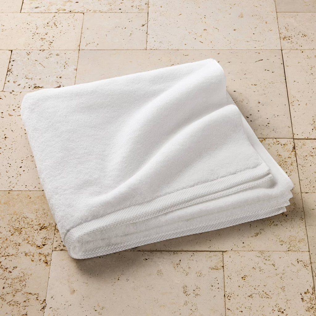 Organic Bath Sheet White - Casaluna