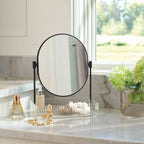 Clear Ribbed Acrylic Tray with Black Mirror - Threshold