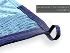 8 x 10 Fiesta Rug - Blue Stripe
