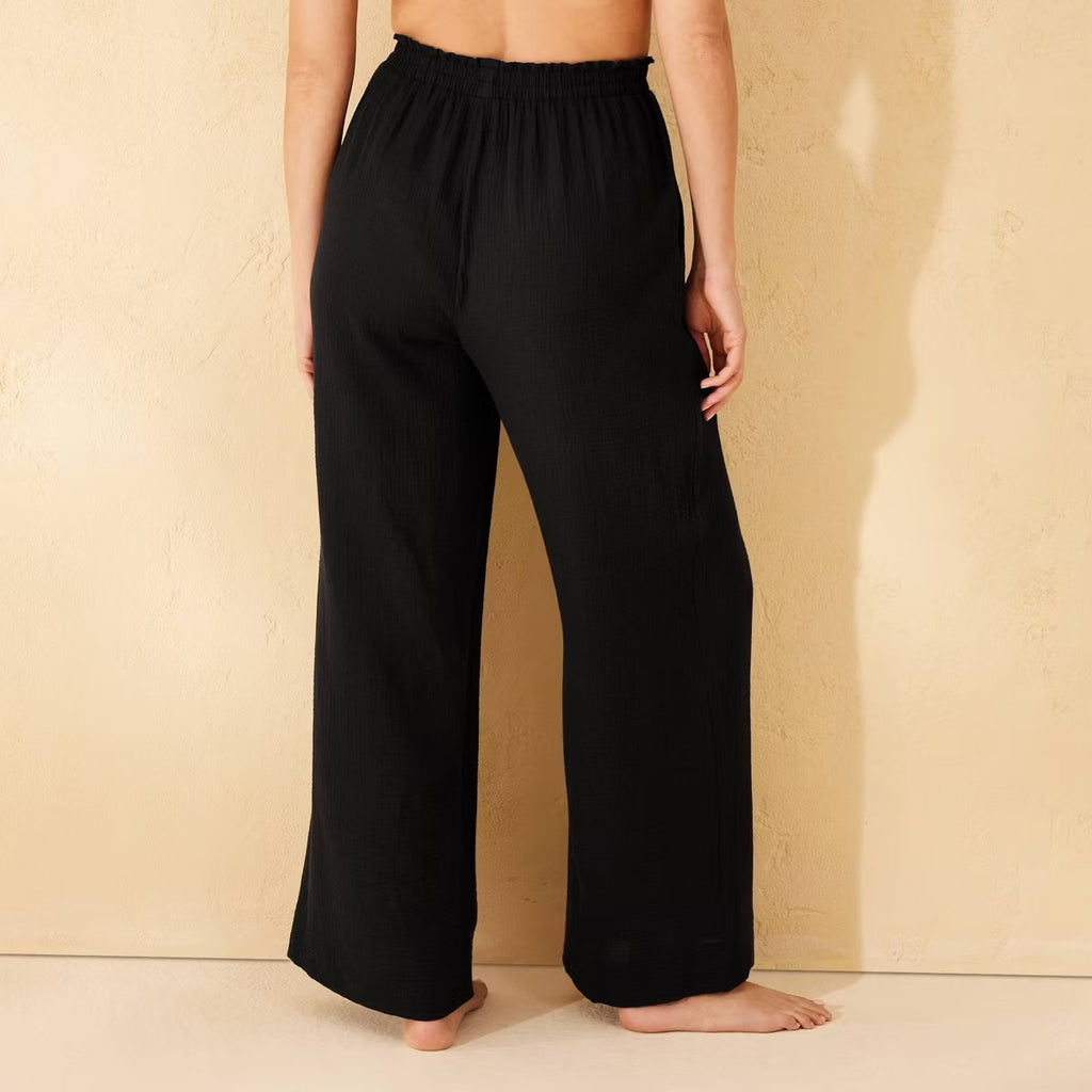 S (4-6)Women's Gauze Cover Up Pants - Shade & Shore