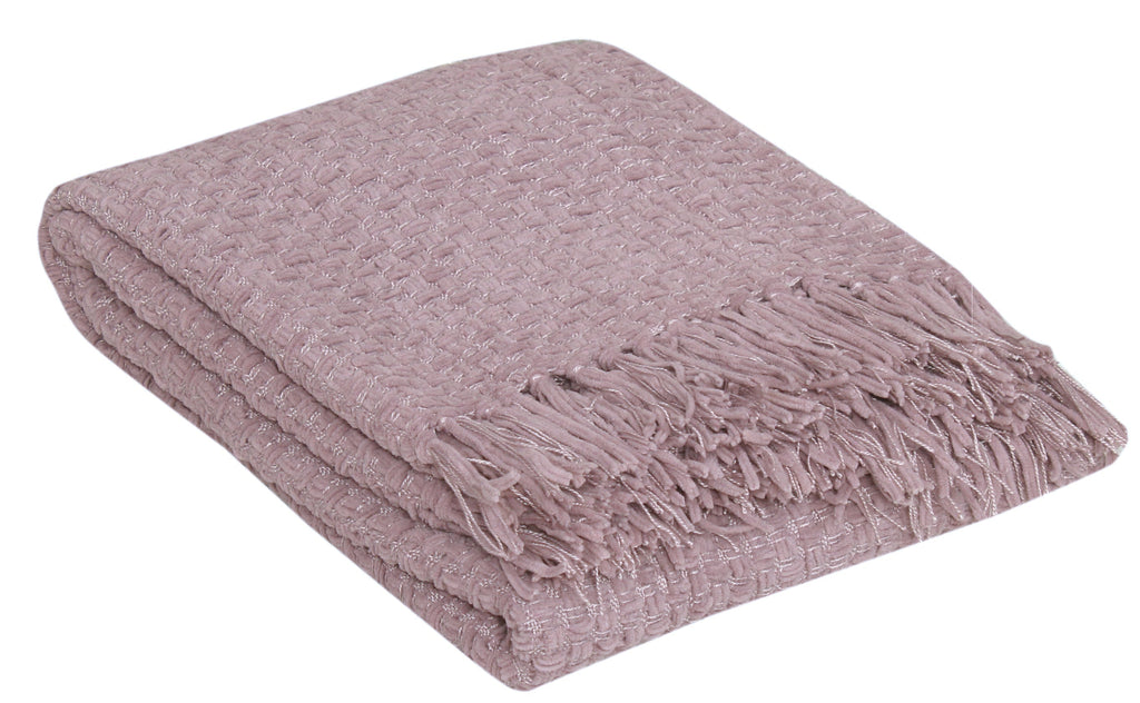 Chenille Basket Weave Throw