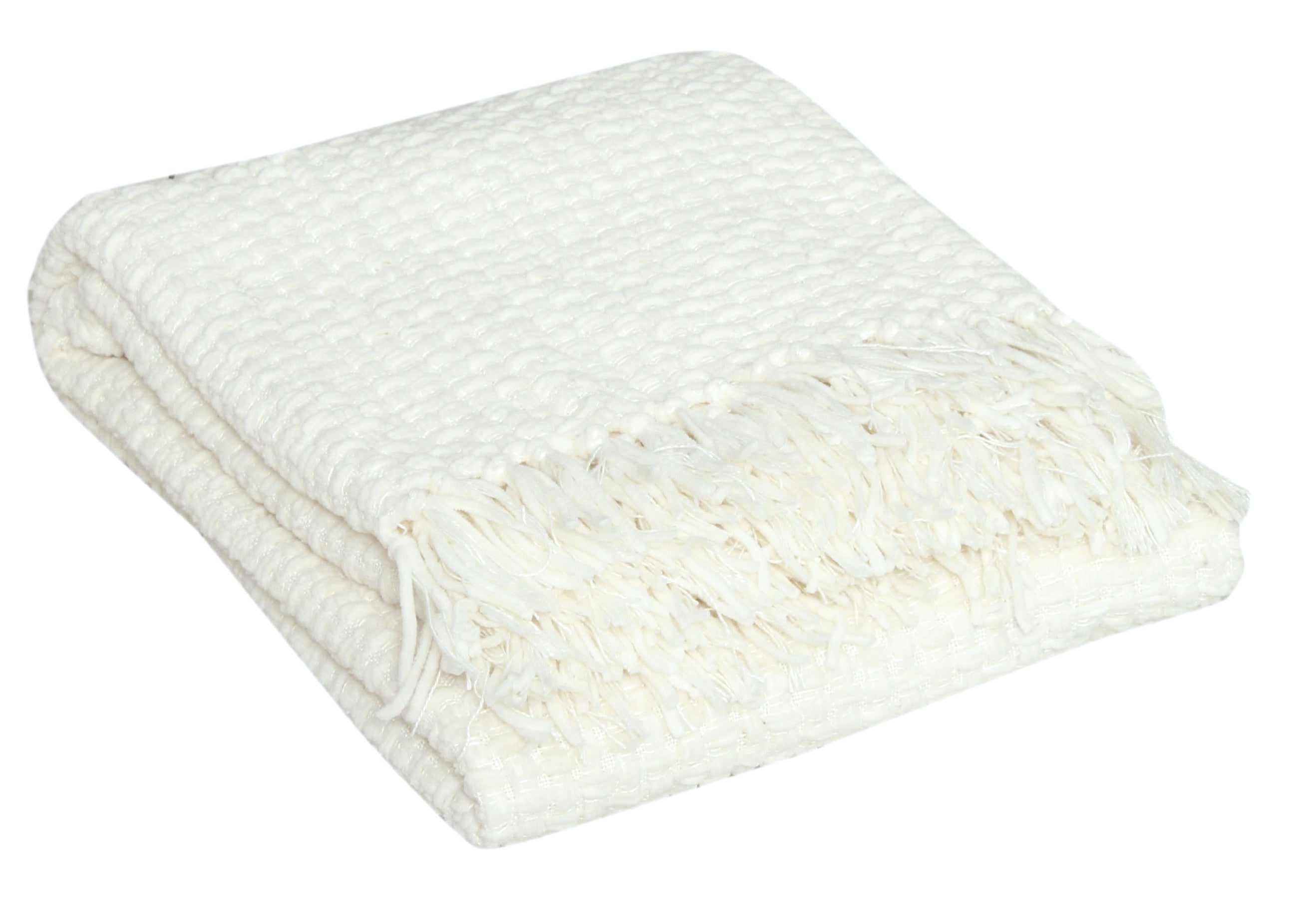 Chenille Basket Weave Throw