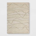 5'x7' Textured Knitted Area Rug Ivory - Threshold