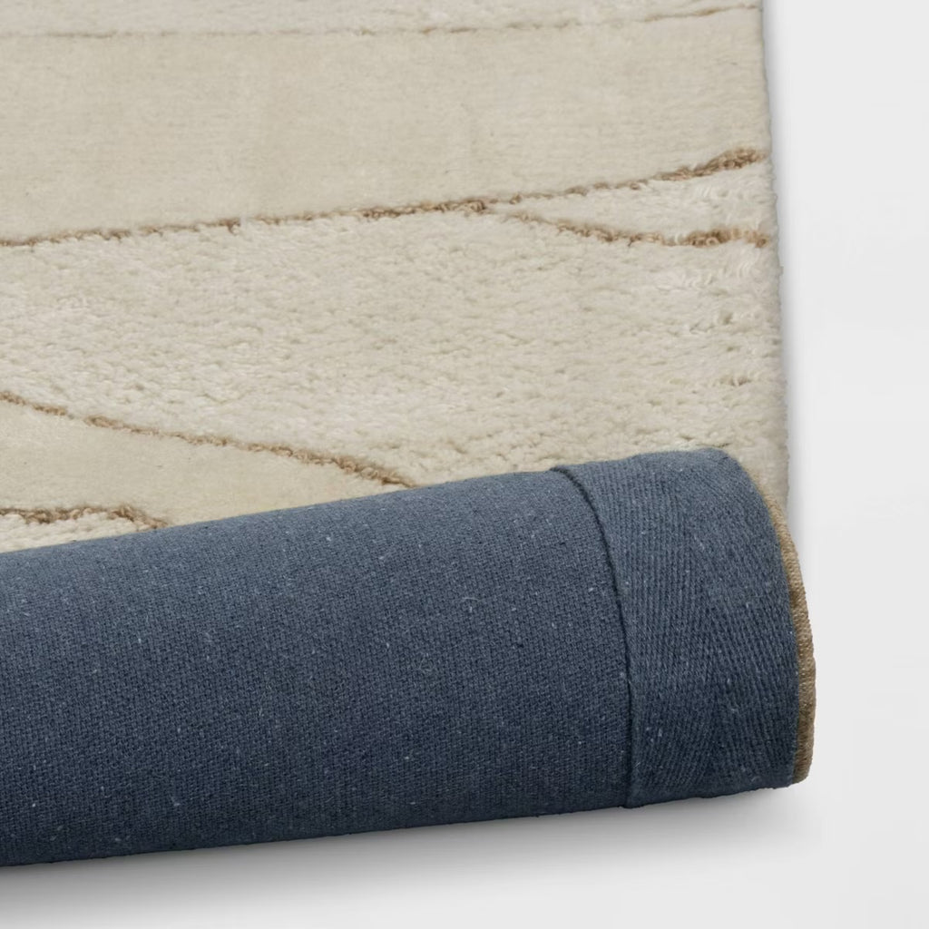 5'x7' Textured Knitted Area Rug Ivory - Threshold