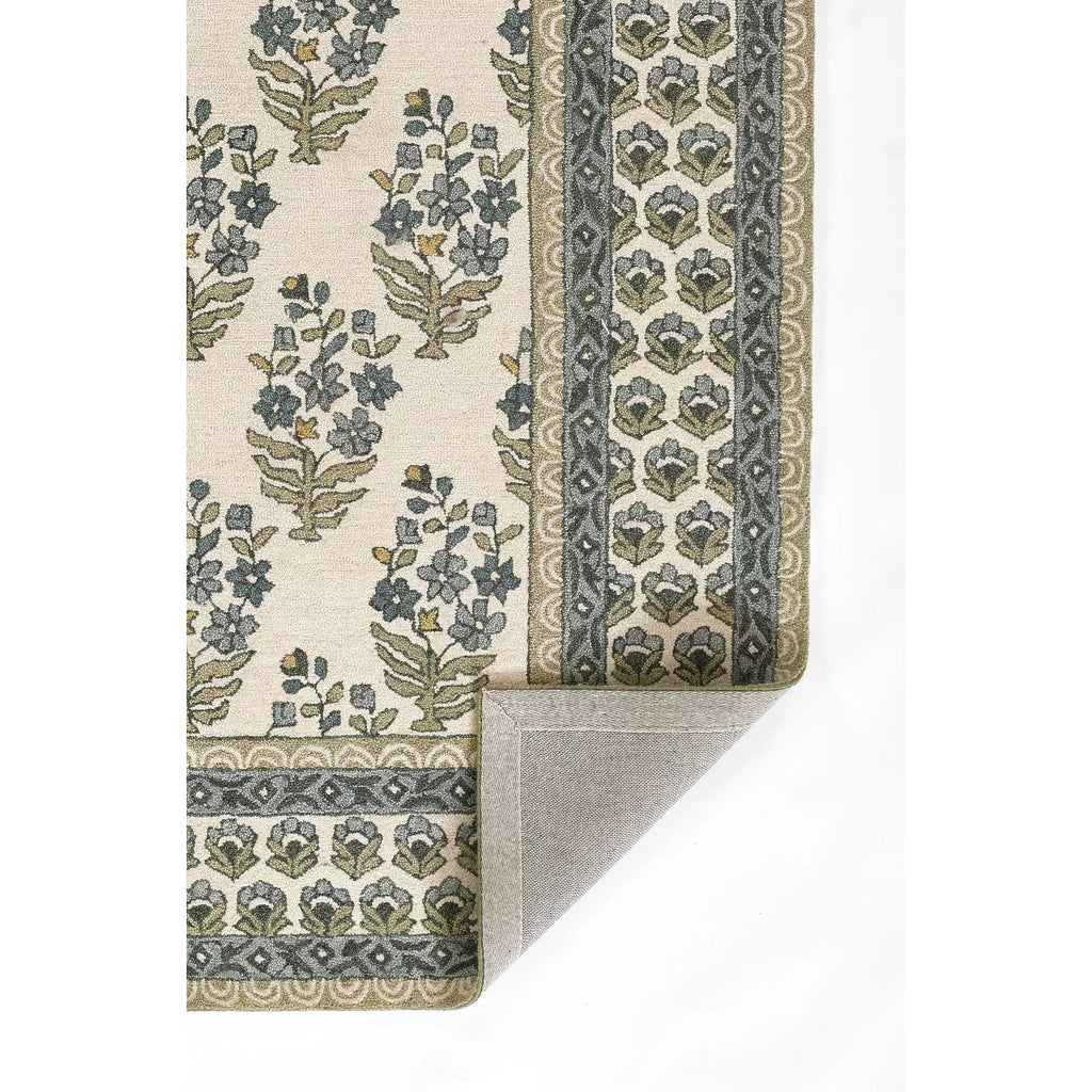 2'6"x8' Cotswold Bourton Floral Handtufted Runner Rug Green