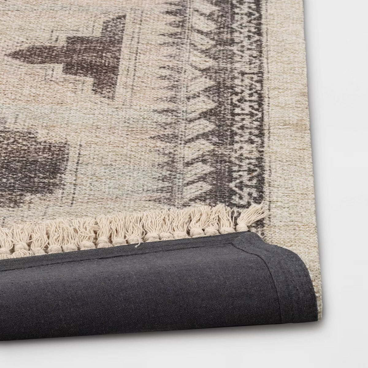 7'x10' Cromwell Washable Printed Persian Style Rug Tan - Threshold