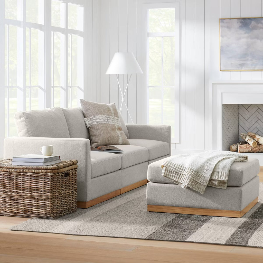 7'x10' Wellsville Handloom Flatweave Stripe Rug Gray - Threshold designed with Studio McGee