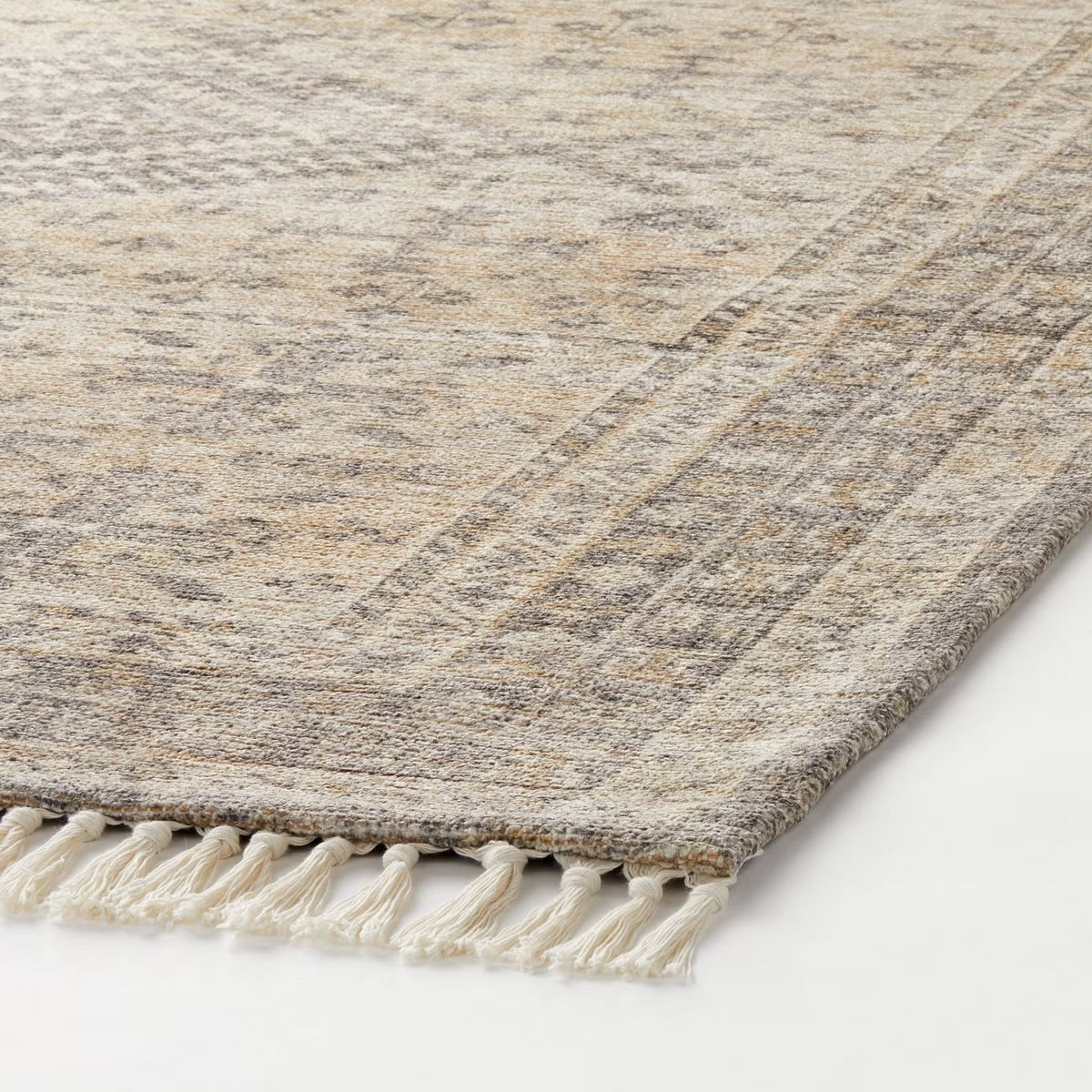 5'x7' Pine Brook Diamond Persian Style Rug Gray - Threshold designed with Studio McGee