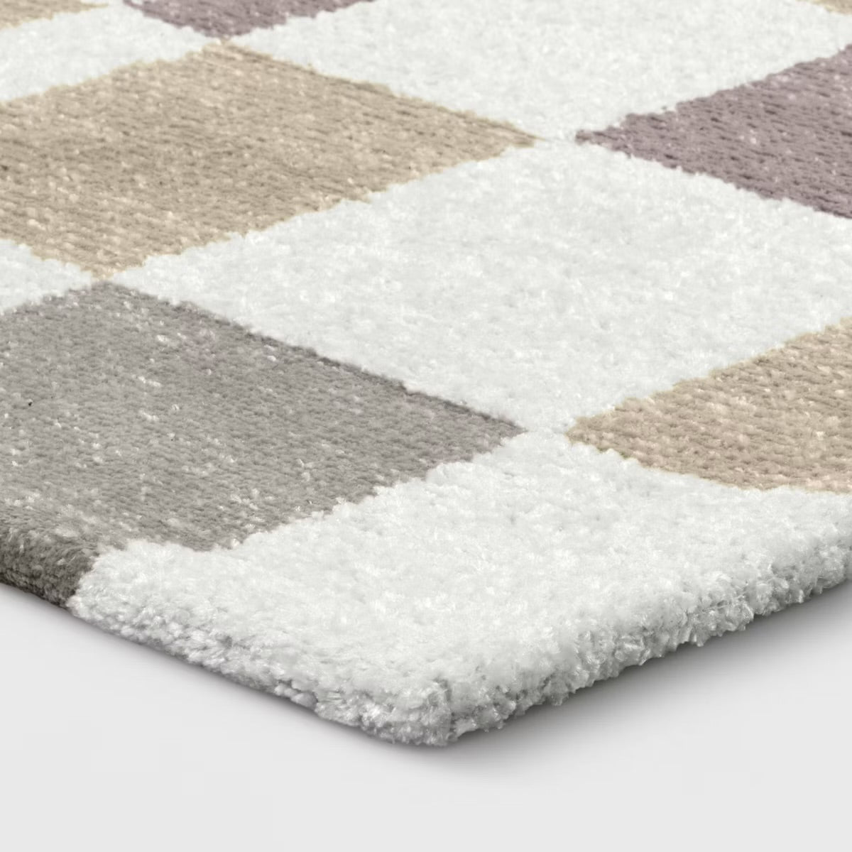 5'x7' Checkered Woven Flatweave Area Rug White - Threshold