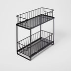 Two Tiered Slide Out Organizer Black - Brightroom