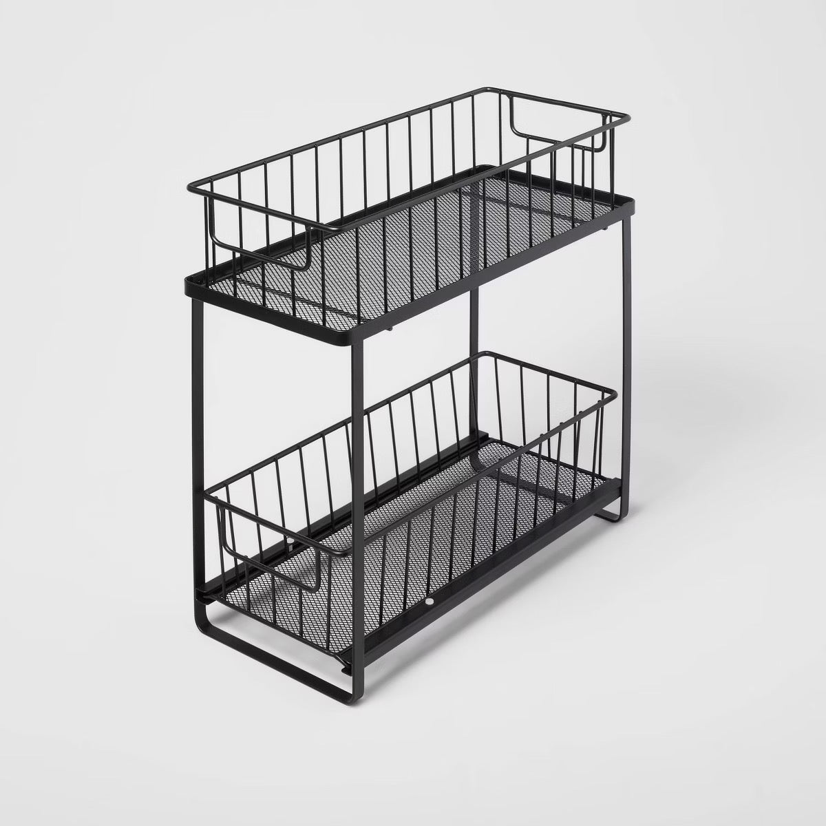 Two Tiered Slide Out Organizer Black - Brightroom