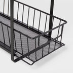Two Tiered Slide Out Organizer Black - Brightroom