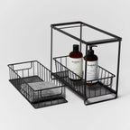 Two Tiered Slide Out Organizer Black - Brightroom