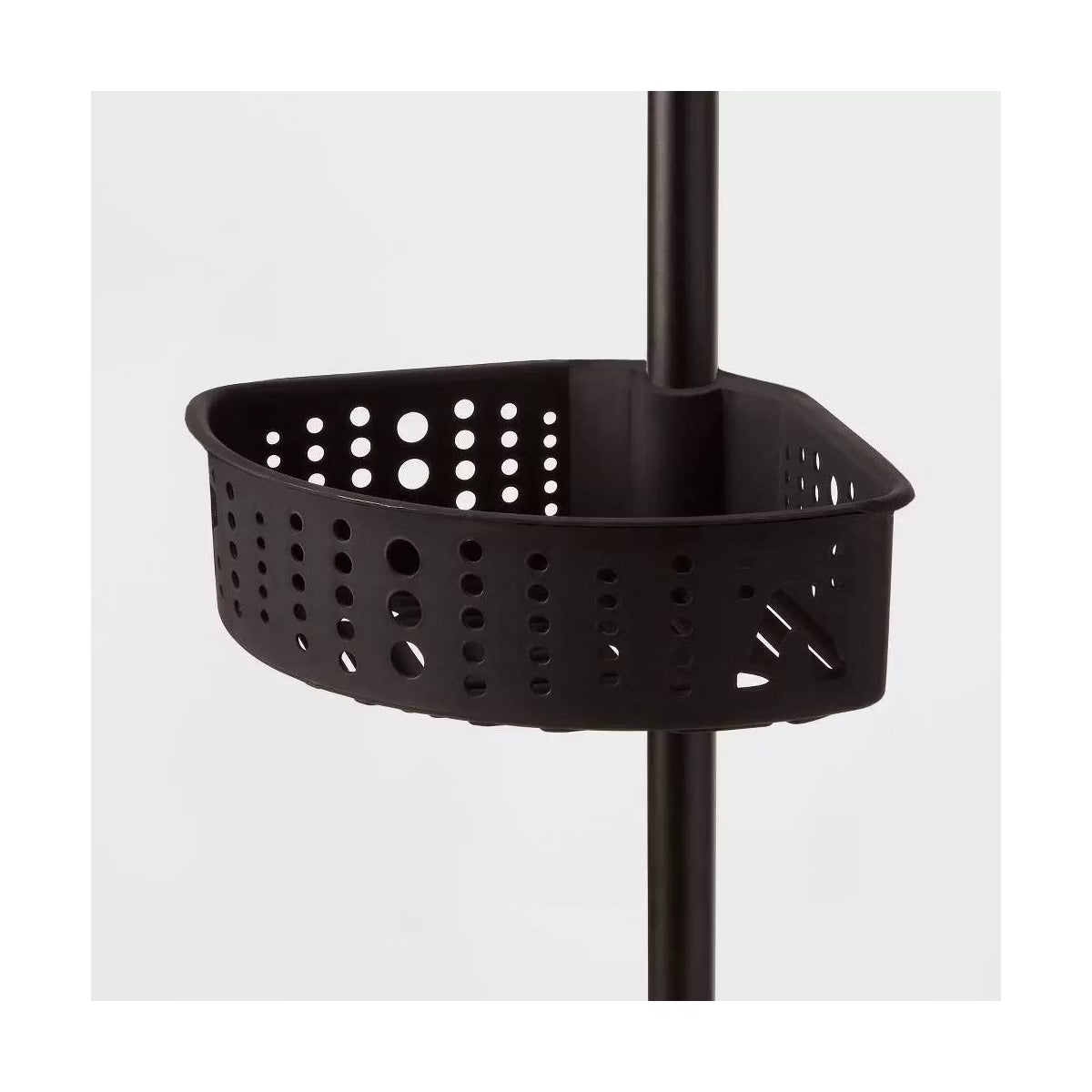 Steel Corner Tension Pole Caddy Matte Black - Room Essentials