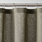 72"x72" Linen Shower Curtain Gray - Casaluna